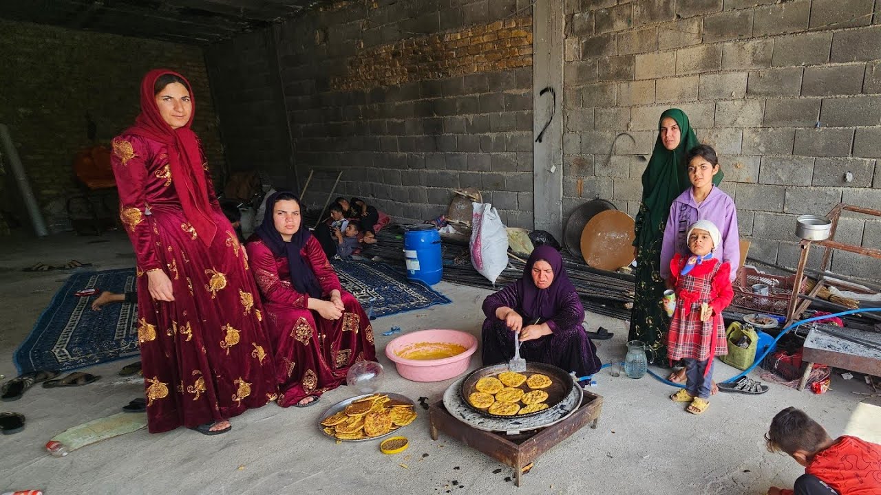 Traditional Local Bread Baking with the Loving Hands of Mrs. Farideh and Her Family
