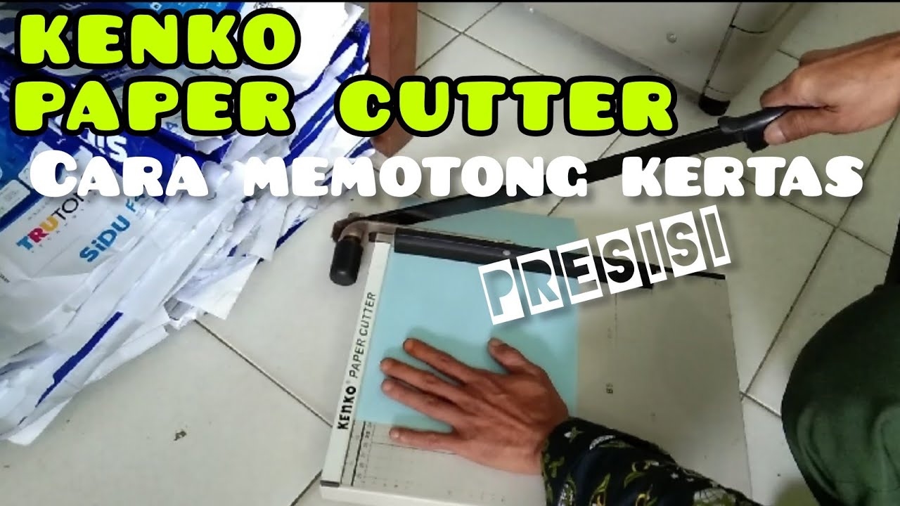 CARA MEMOTONG KERTAS || PAPER CUTTER