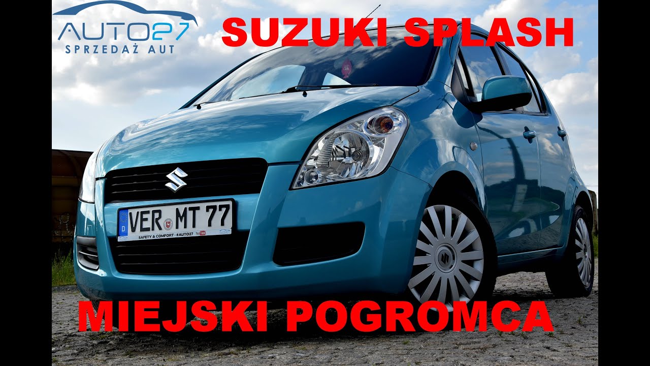 #AUTO27 -SPRZEDANY  - TEST - SUZUKI SPLASH 1.0 2008r. ENERGY. Miejski pogromca!