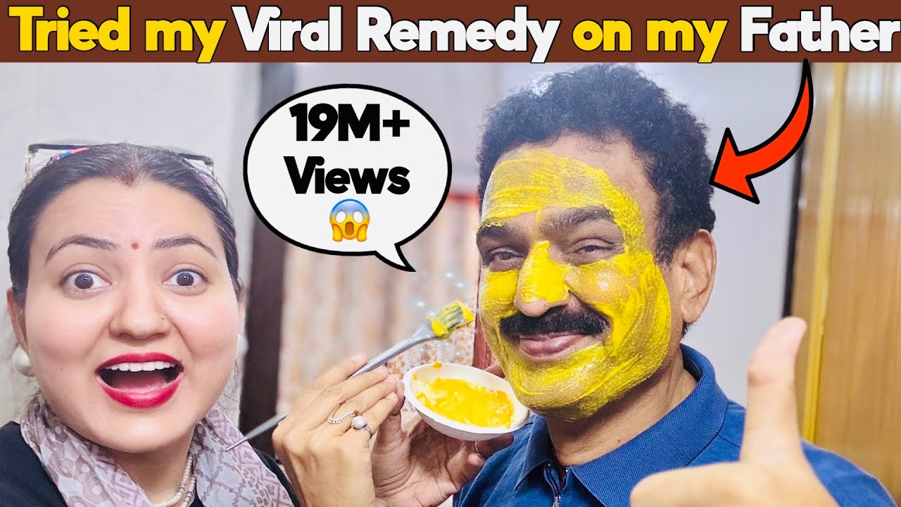 Testing my Viral *Glass Skin* CHALLENGE on my Father |  Surprising Results💕