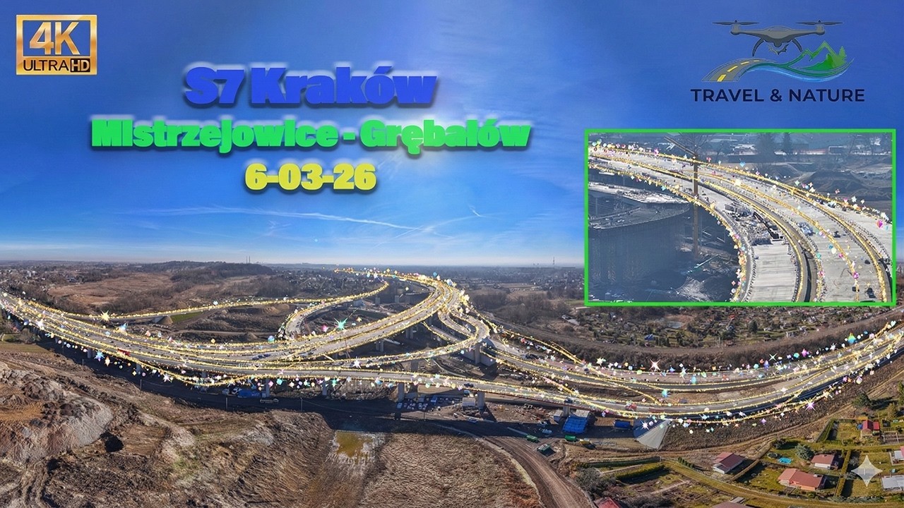 Budowa #S7 #Widoma #Kraków Węzeł Mistrzejowice i Grębałów Przejazd i gadulstwo Ostrzegam ;-)