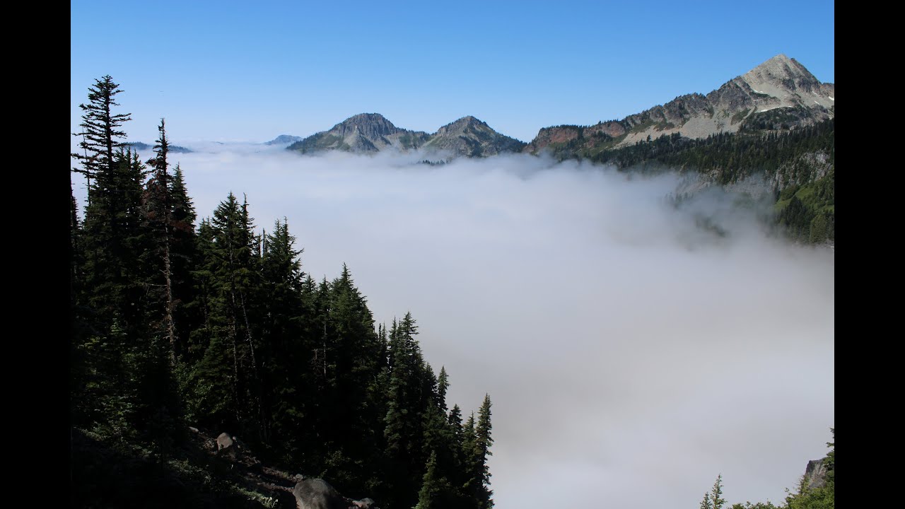 Comet Falls and Mildred Point Mt Rainier