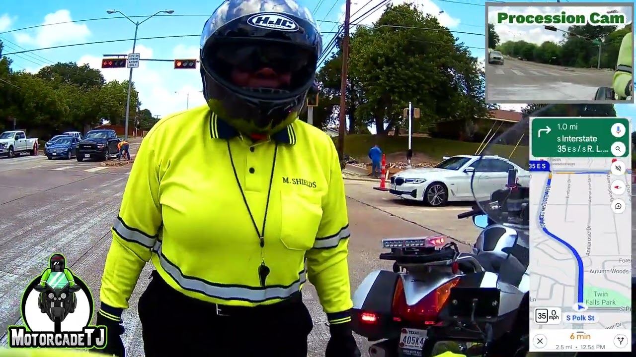 Motorycycle Funeral Escort #1466 (2xbikes / 3 x miles / 65 x cars)