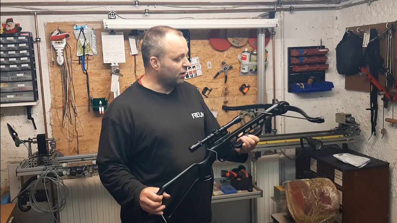 Sehne bei einfacher Recurve Armbrust ohne Bogenpresse wechseln