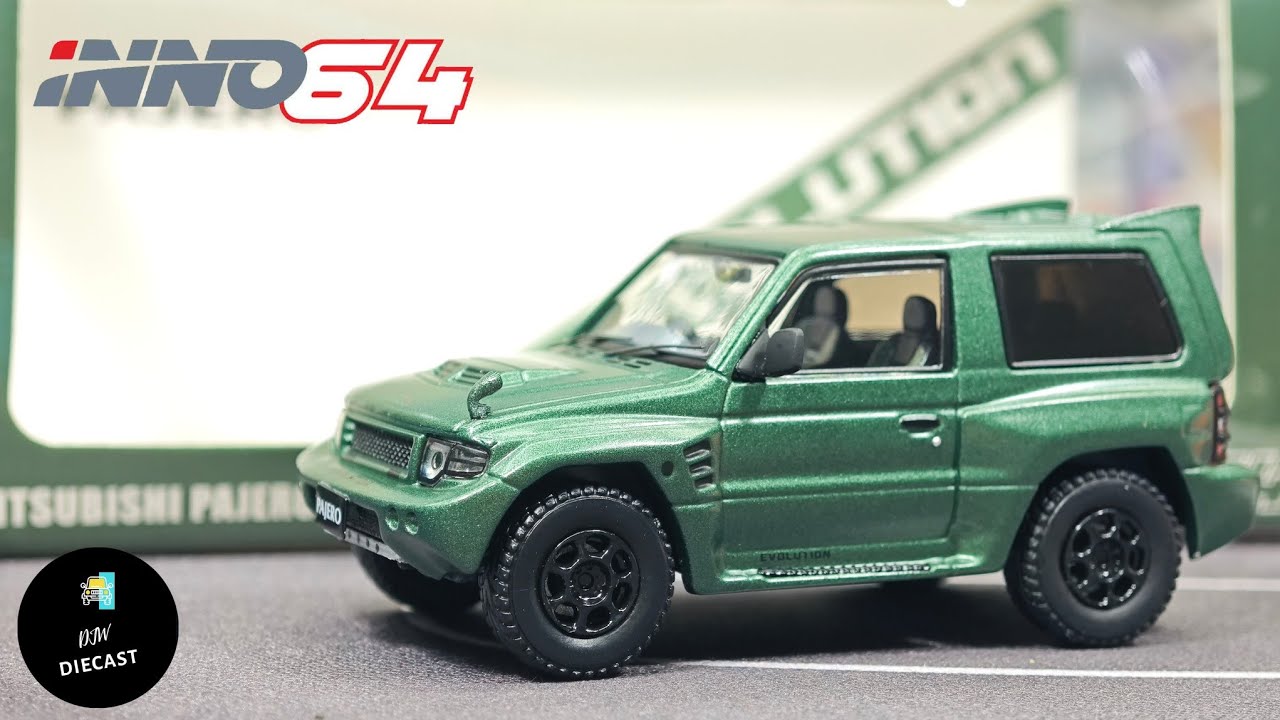 Mitsubishi Pajero Evolution Satin Green by Inno64 | UNBOXING and REVIEW