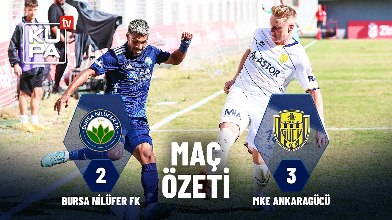 Bursa Nilüfer FK  2-3  MKE Ankaragücü | Maç Özeti | Ziraat Türkiye Kupası 3.Tur | 29.10.2024