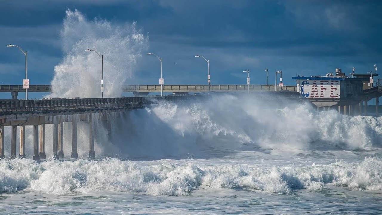 King Tide In Santa Cruz, CA - November 16, 2024