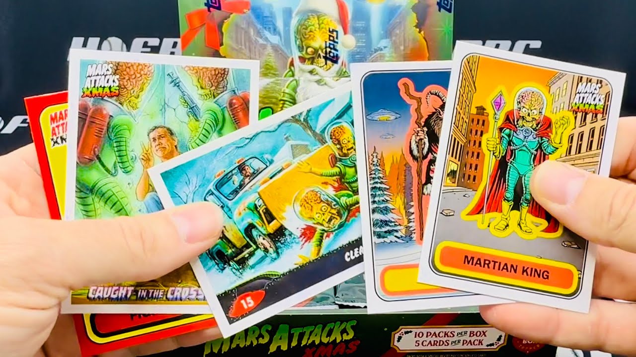 ОБЗОР БОКСА!! 2026 Topps Mars Attacks Xmas! #ВскрывайСвое