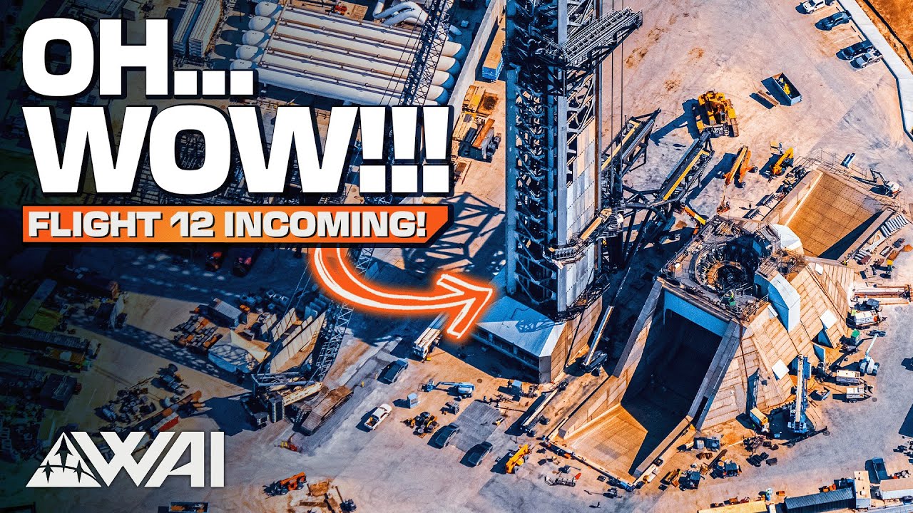 SpaceX Starship Flight 12: Final Component Installed! Pad 2 Is Ready For V3!