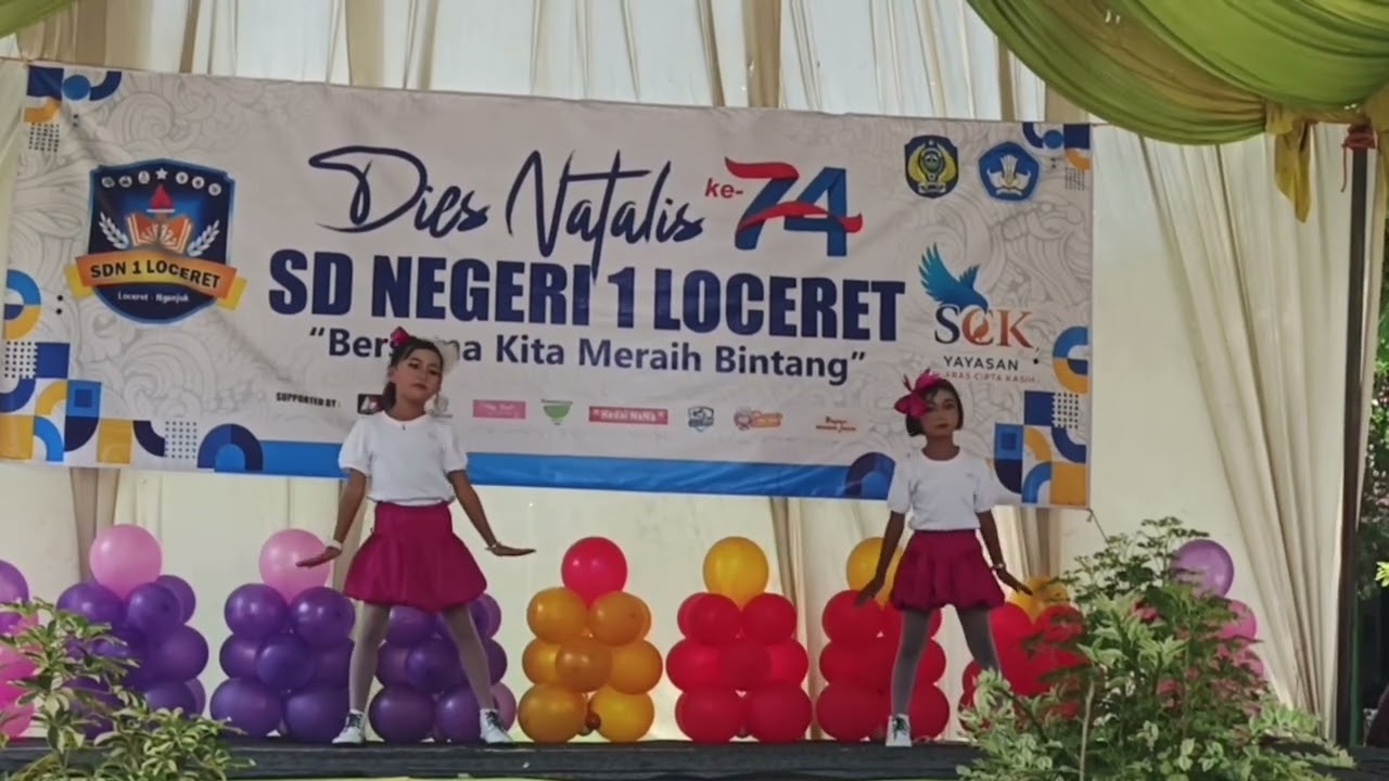 Dance baby girl Dies Natalis SD Negeri 1 Loceret