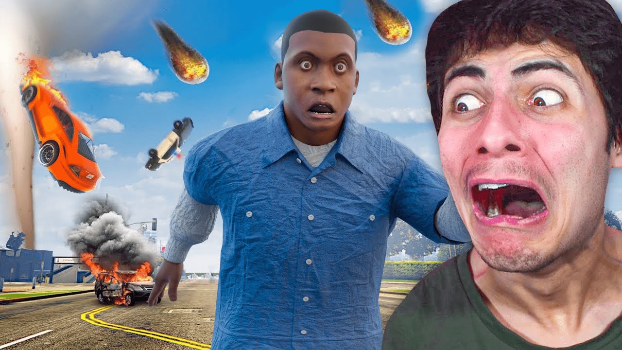JE DOIS SURVIVRE AU MODE DESTRUCTION DU MONDE SUR GTA 5... (c'est l'enfer)