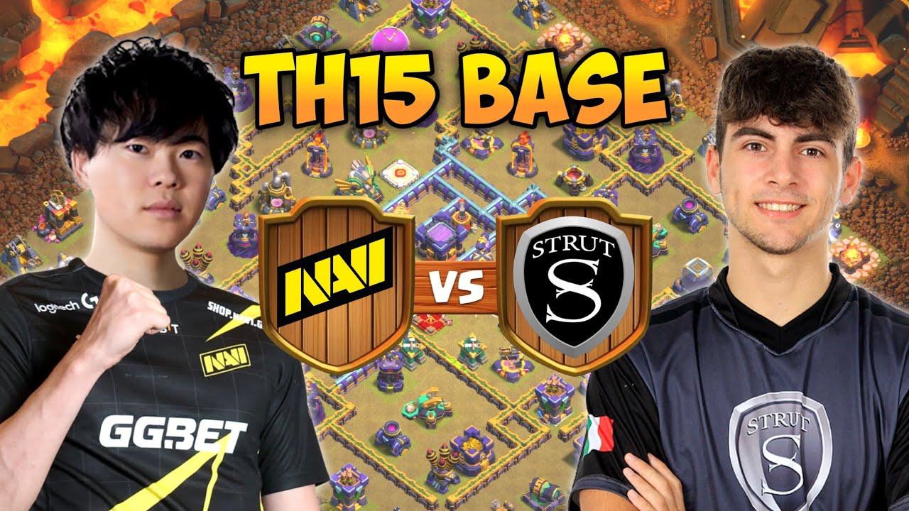 NAVI vs Strut Esports Bases | Top 8 TH15 War Bases with Link