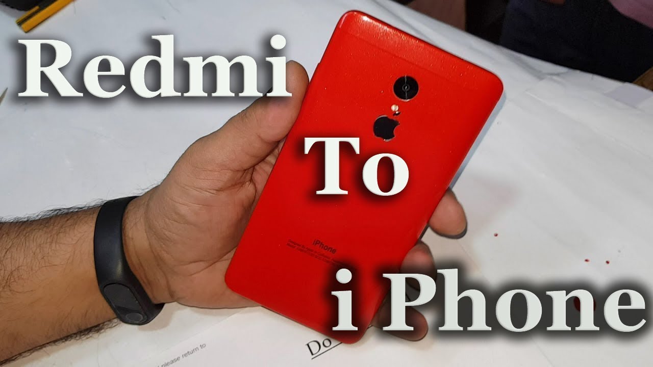 Xiaomi Redmi Note 5  wrapping cell phone in foil - wrapping paper phone
