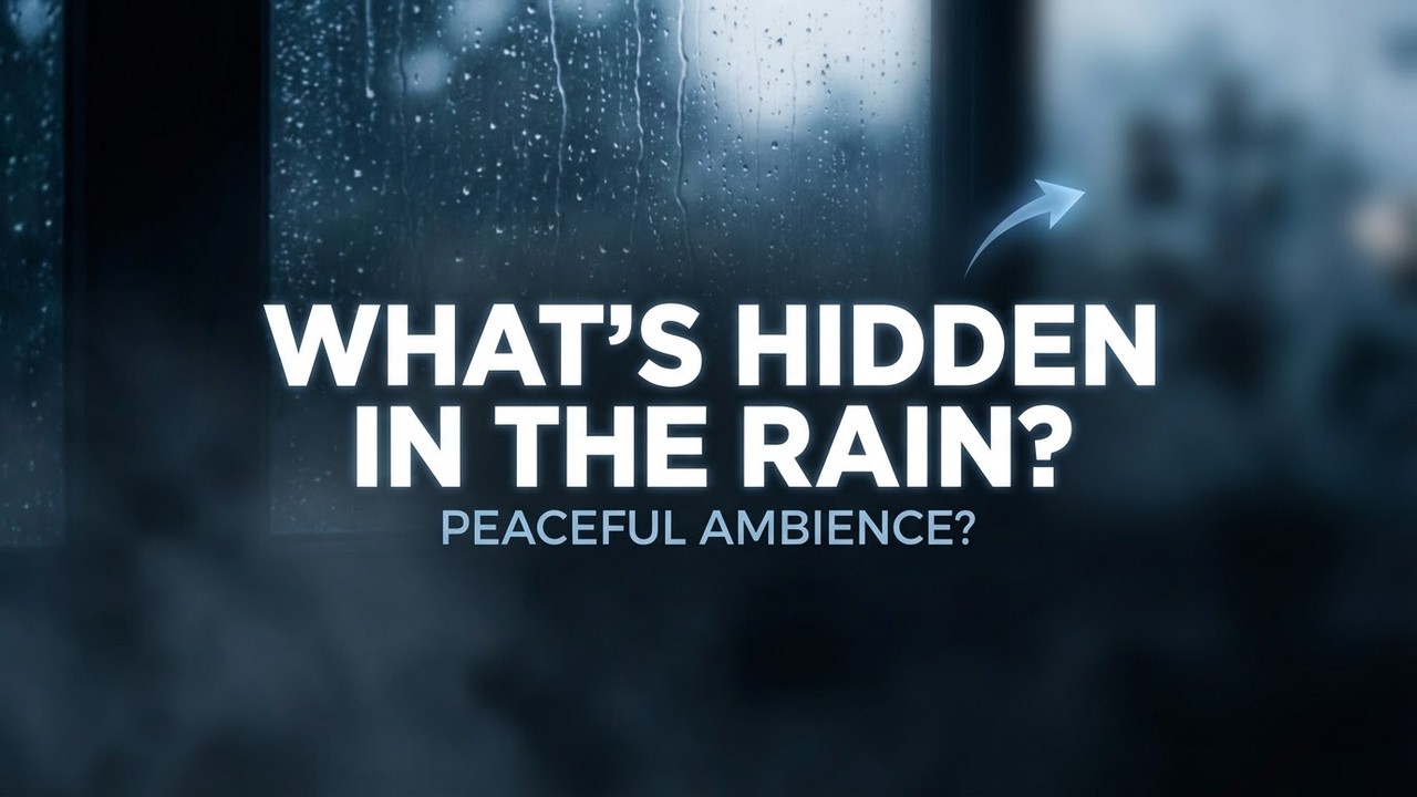 Peaceful Rain Falling | Dark Ambience for Focus