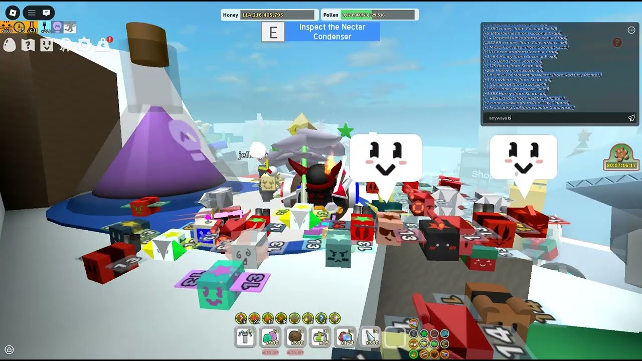 getting the gummy boots in bss (: