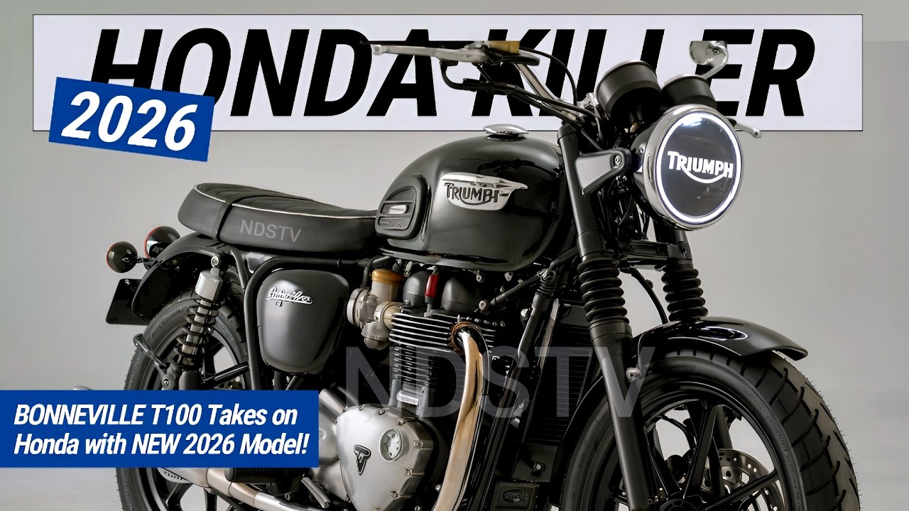 HONDA KILLER! TRIUMPH BONNEVILLE T100 Takes on Honda with NEW 2026 Model!