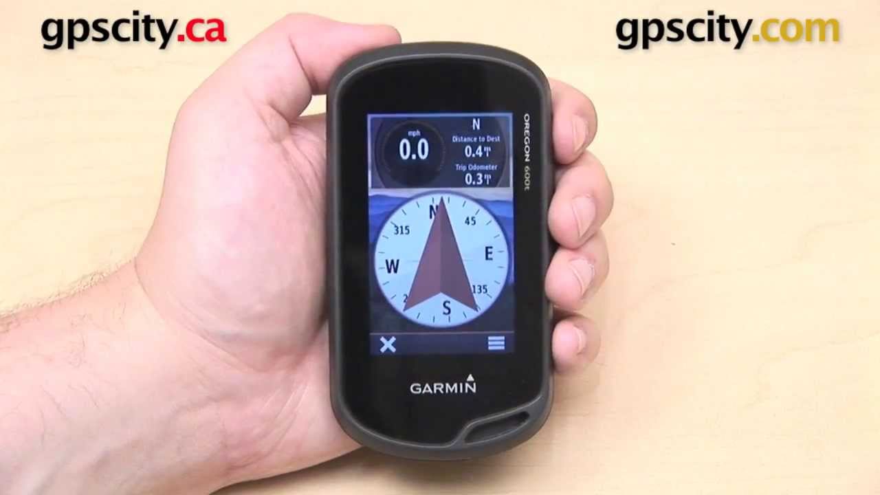 Garmin Oregon 600 Series: Compass Overview with GPS City
