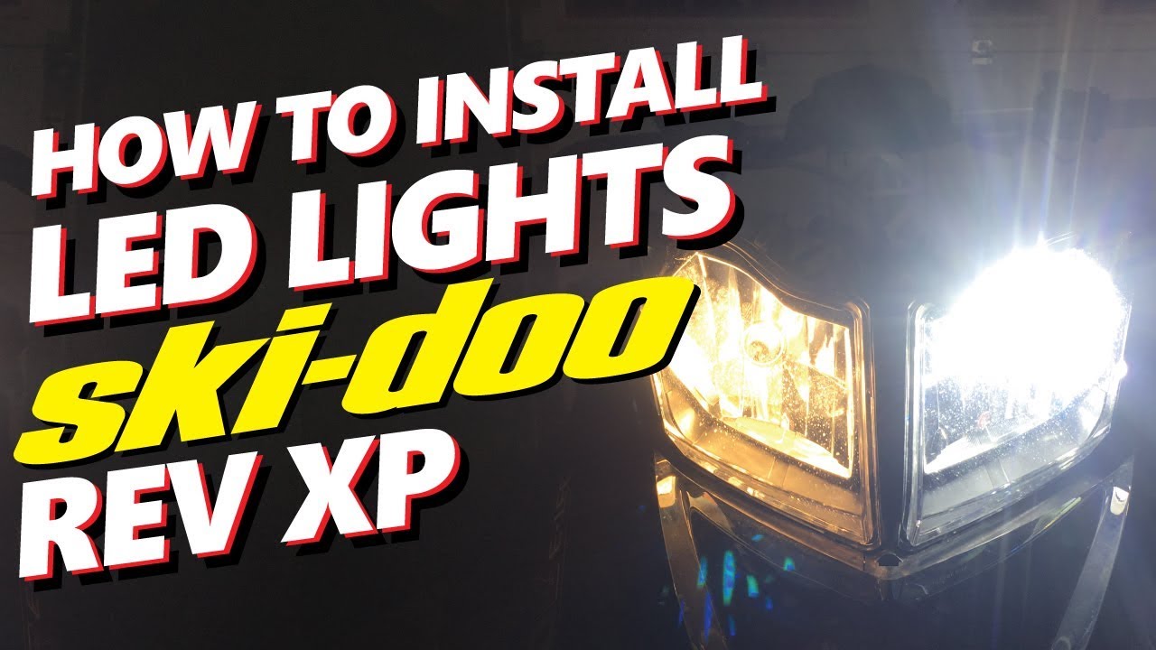 Ski-Doo КАК УСТАНОВИТЬ светодиодную фару для модернизации | EAGLE LED | H4 Ski-Doo Rev XP | 2009-...