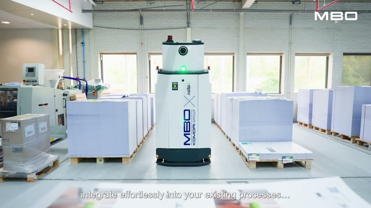 MBO Agilox AMR | Smart Autonomous Mobile Robot for Print & Packaging Logistics