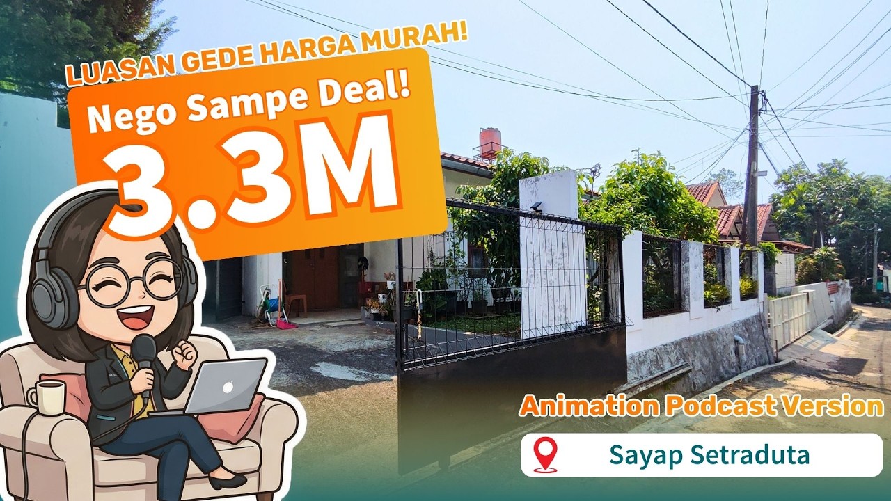 Rumah Luasan 591 di Sayap Setraduta dengan Harga 3.3M Nego sampai deal!