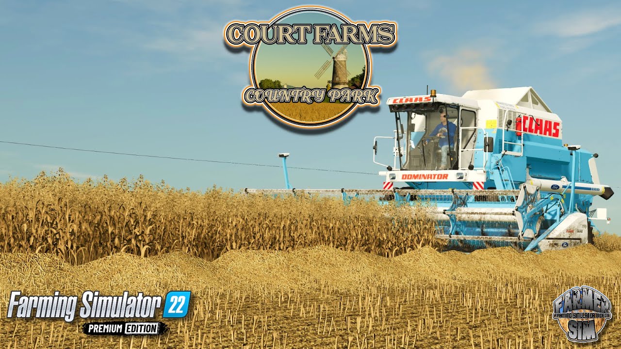 BEGINNING OUR FINAL HARVEST! - Court Farms Country Park - Episode 80 - Farming Simulator 22