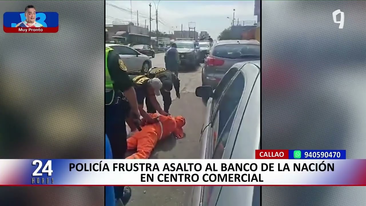 Balacera en Minka tras intento de asalto al Banco de la Nación
