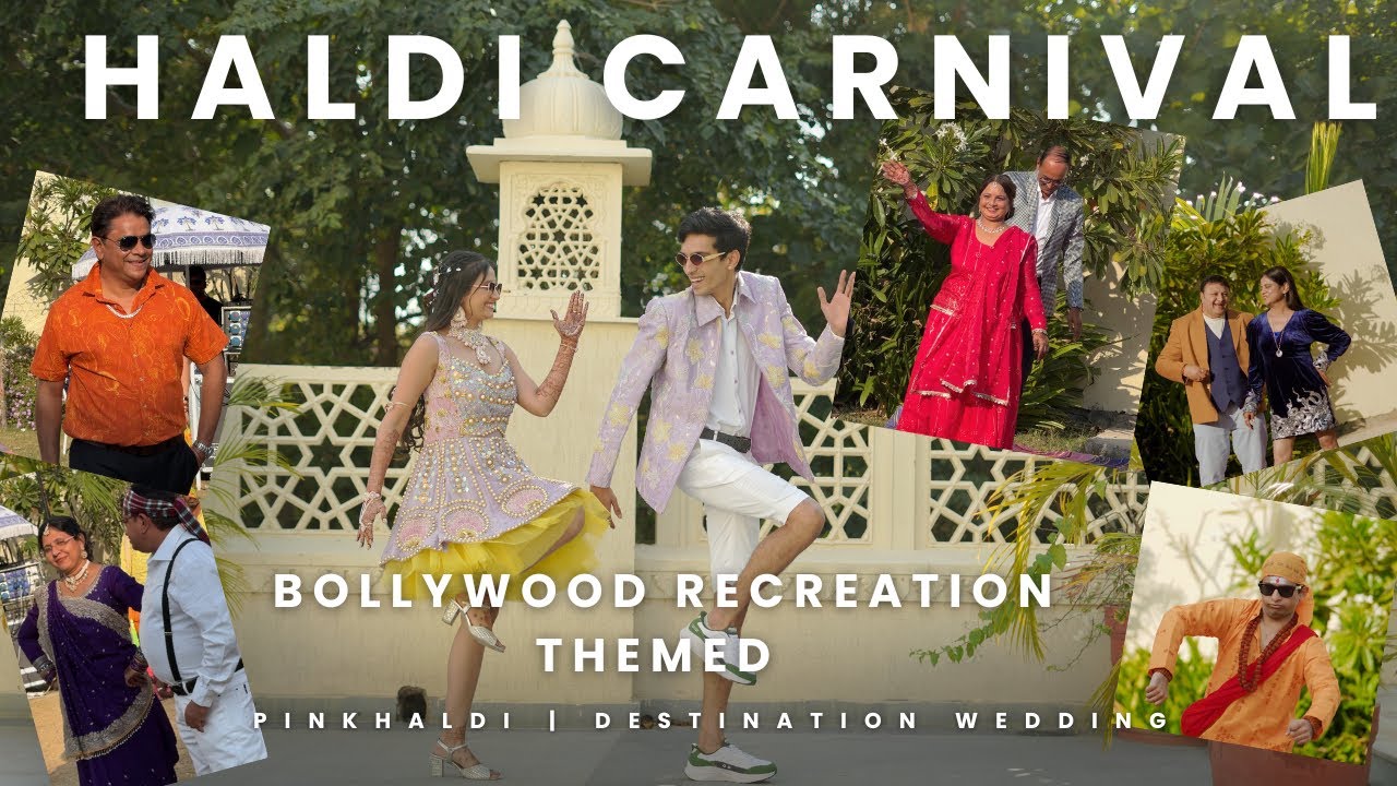 Our Bollywood recreation themed HALDI CARNIVAL 🩷