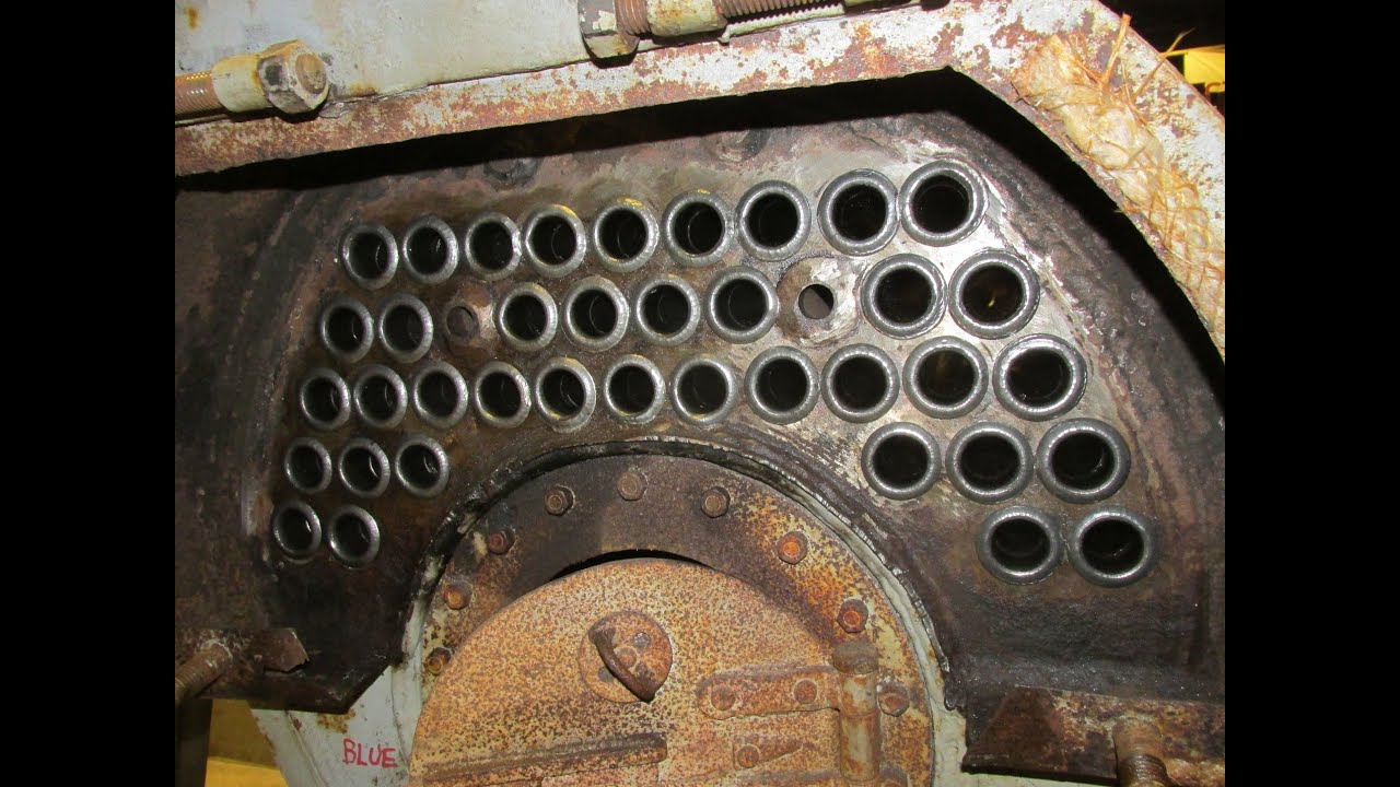 Beading over boiler tube ends in a heritage steam boiler from a 30 foot steam launch.