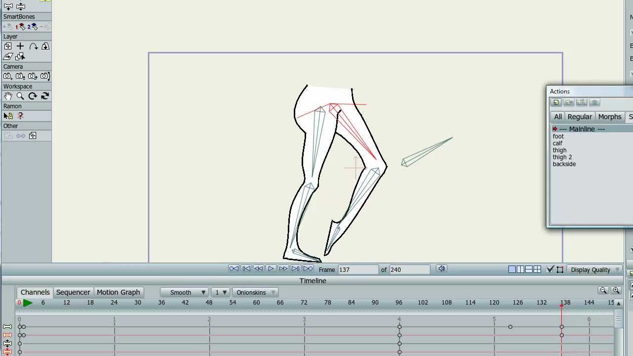 Anime Studio Pro 9 - NEW 'Smart Bone Action' Basics!