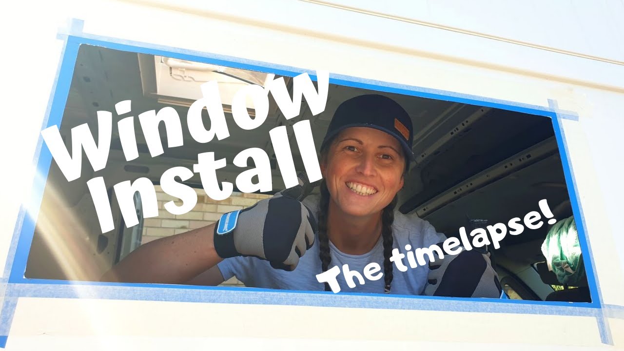 SEITZ window install in self built CAMPERVAN CONVERSION (time lapse)