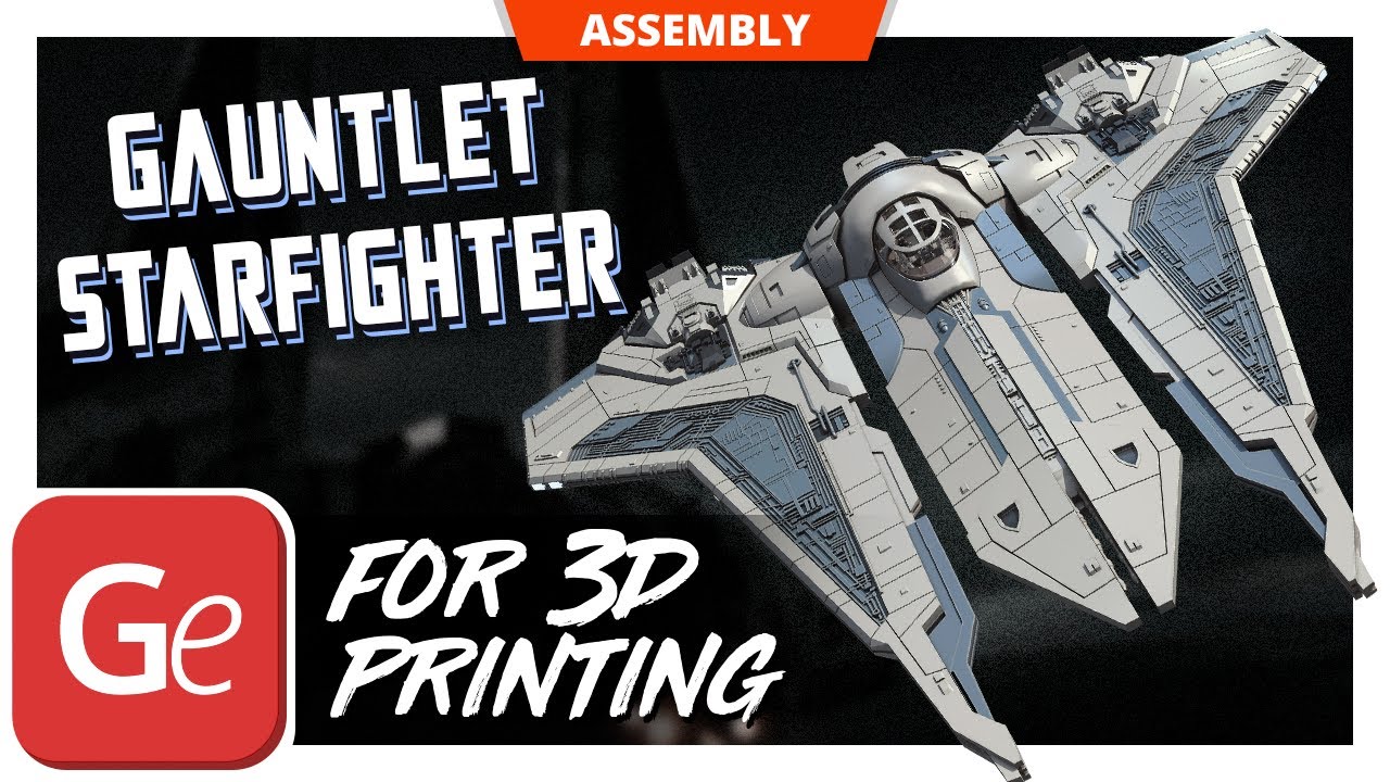 Gauntlet Starfighter 3D Printing Model | Assembly by Gambody