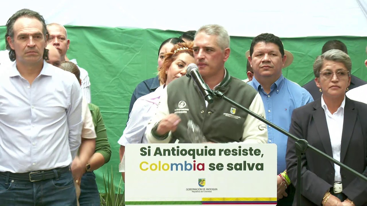 🔴 #EnVivo Gobernador de Antioquia y alcaldes reaccionan a los recientes ataques al departamento