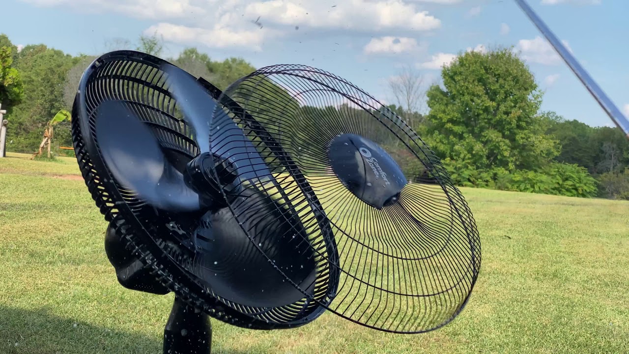 Comfort Zone Pedestal Fan Destruction
