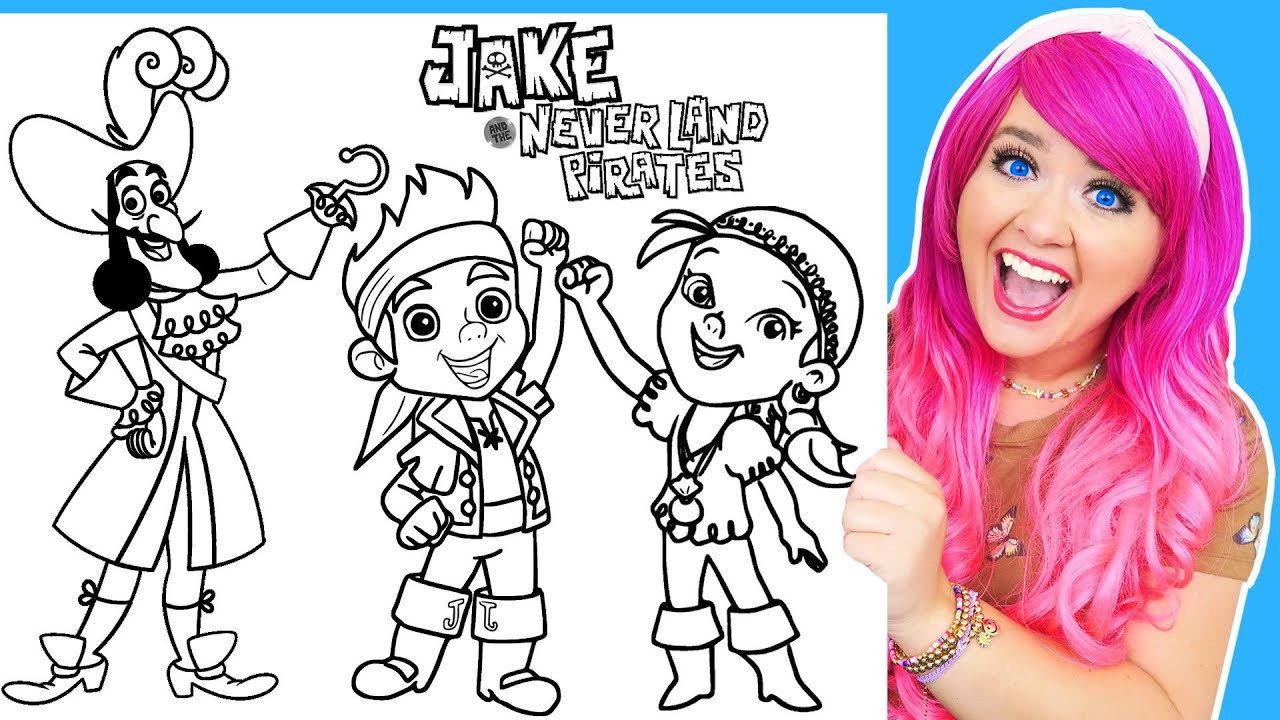 Coloring Jake and the Neverland Pirates Coloring Pages | Prismacolor Markers