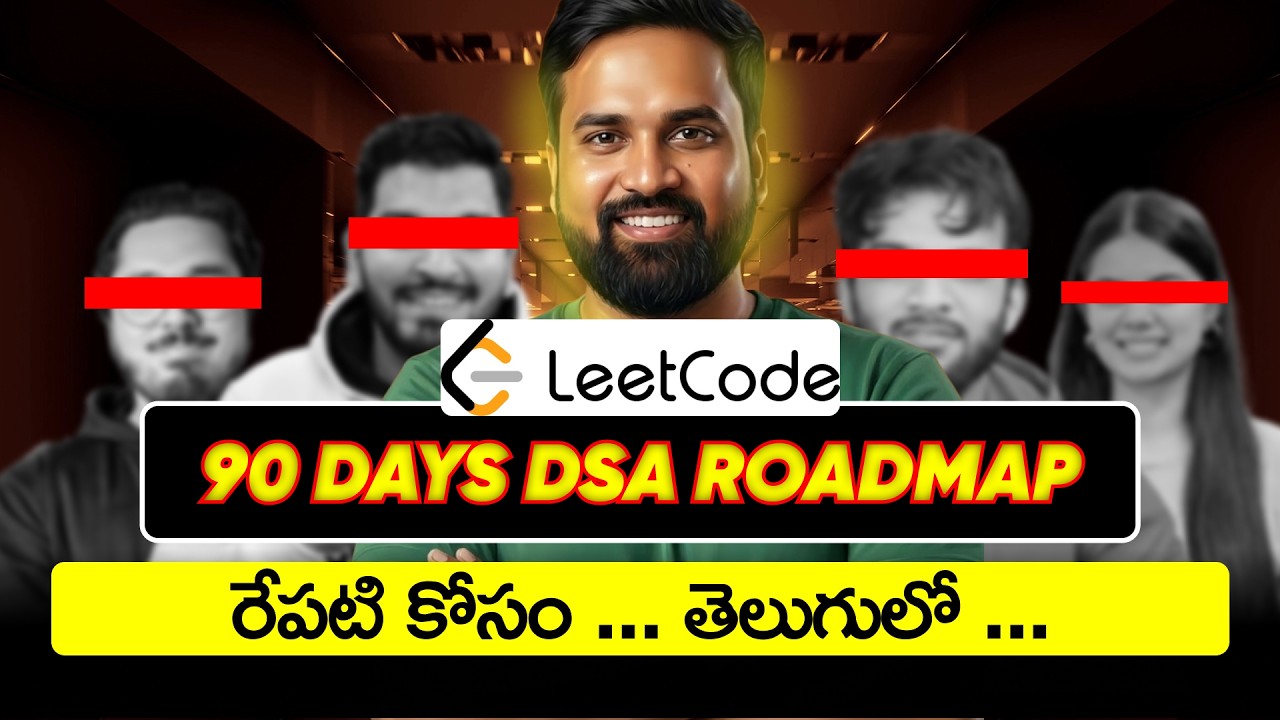 3 Month DSA Roadmap to Crack Google, Amazon & Microsoft | Complete LeetCode Plan Telugu by Mohan KTK
