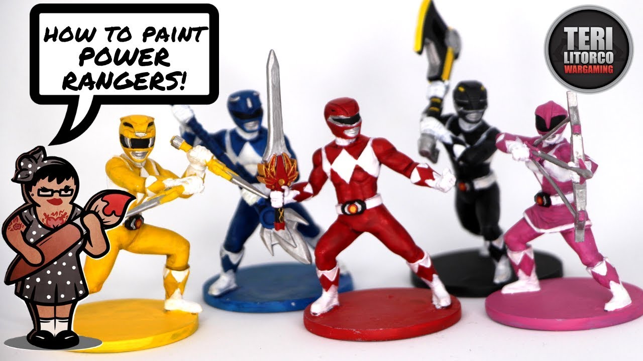 How To Paint The Power Rangers From Power Rangers: Heroes of the Grid (Tutorial)