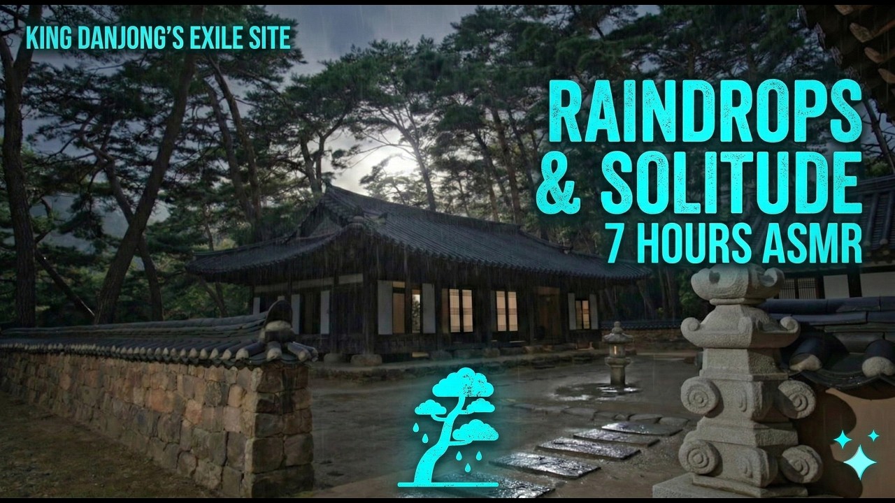 Rainy Day at Danjong's Exile Site 7h | Korean Heritage ASMR
