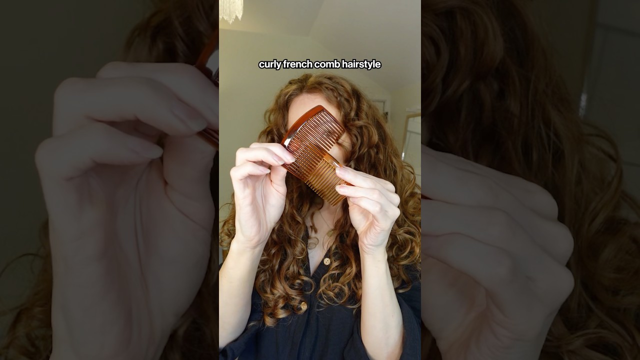 Let&rsquo;s bring back French comb hairstyles! #curlyhairstyles #curlyhairinspo