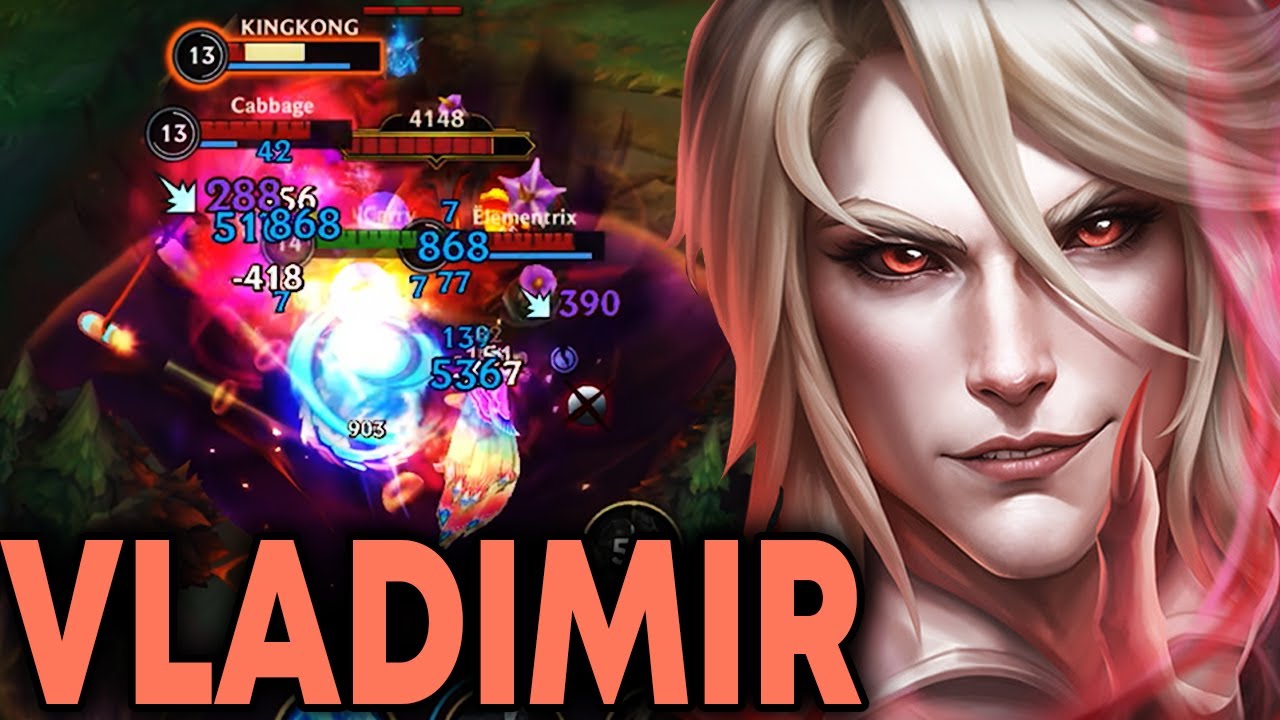 Wild Rift Vladimir Mid Lane Gameplay in Season 18 (Build & Runes)