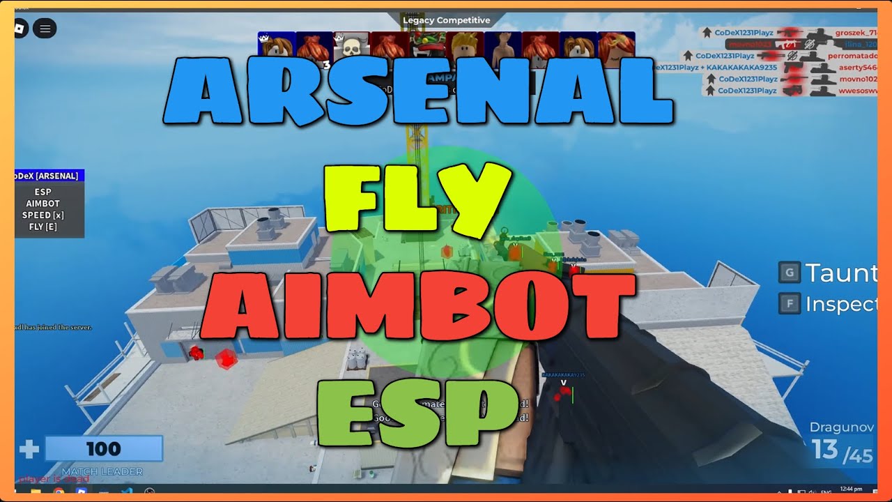 ARSENAL NEW OP GUI | FLY , AIMBOT , ESP , ETC !