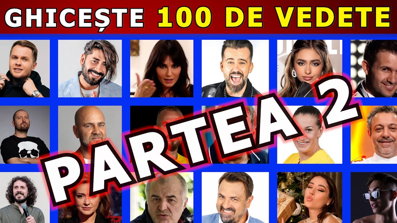 Quiz!✅ Ghicești vedeta în 3 secunde? Ghicește 100 de vedete Partea 2️⃣