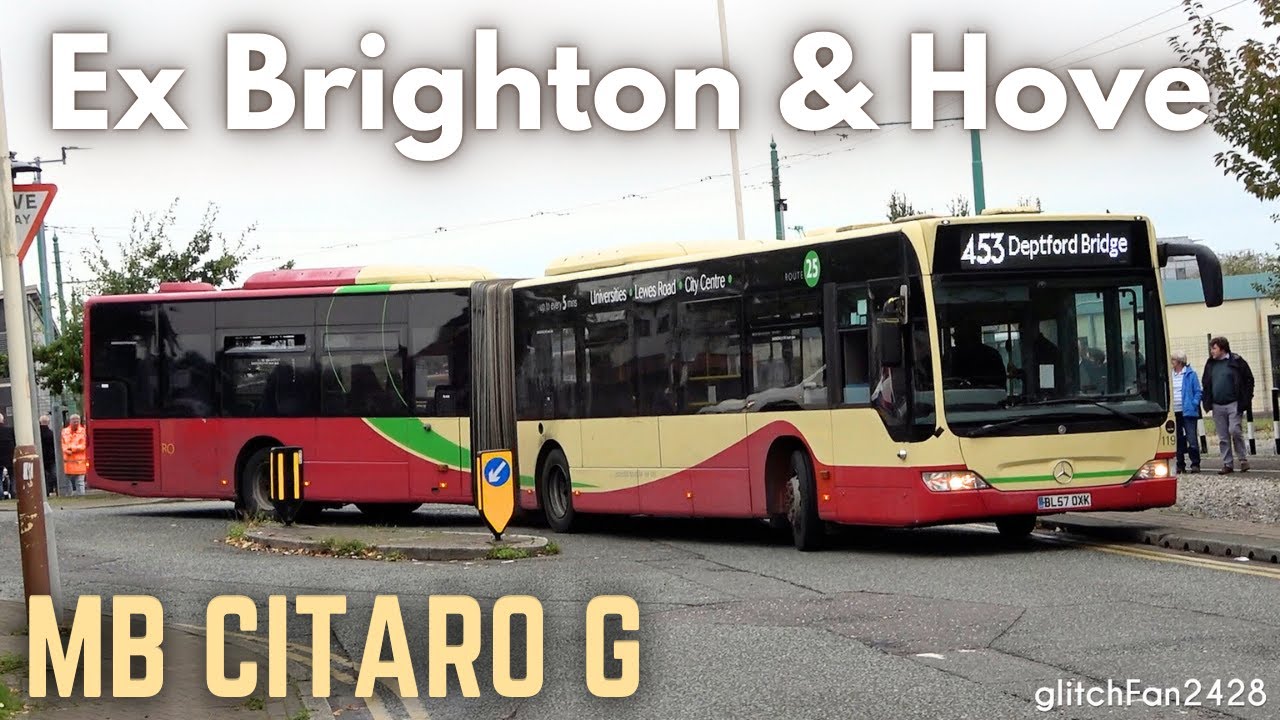 Mercedes Benz Citaro Bendy Ride! Ex Brighton & Hove 119