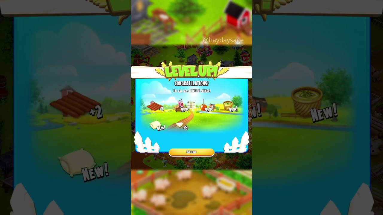 NEW LEVEL! Hay Day Level 51 New Items! 🍎🍬 #hayday #haydaylevelup #haydayfarm #haydaysage