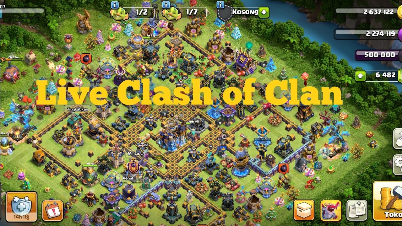 Hendra Chang live clash of clan coc