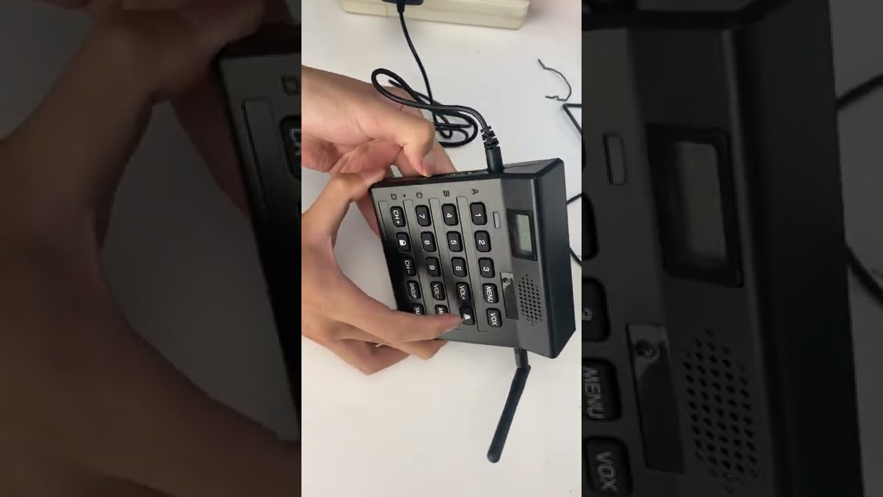 3KM Wireless Radio Desktop Audio Intercom System for Offices, Schools, Supermarkets and Hospitals
