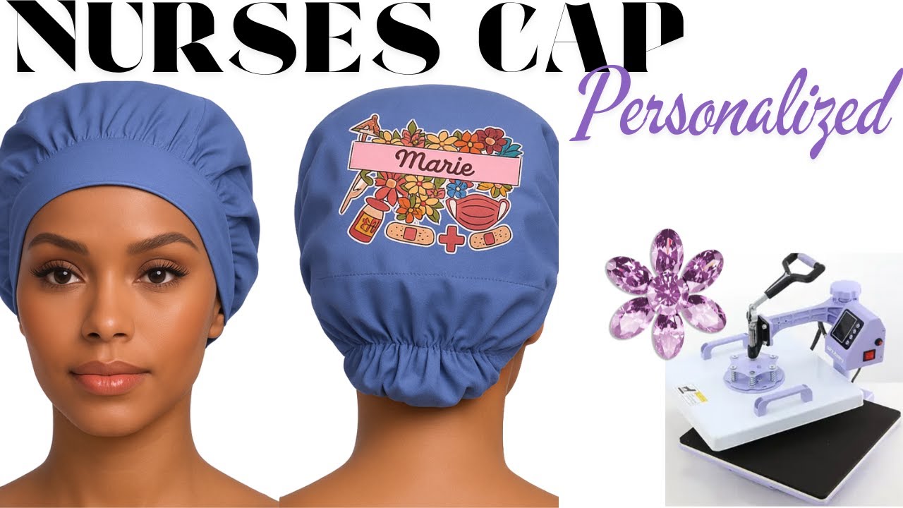 AKEYDIY HEAT PRESS MACHINE | Personalized Nurses Caps
