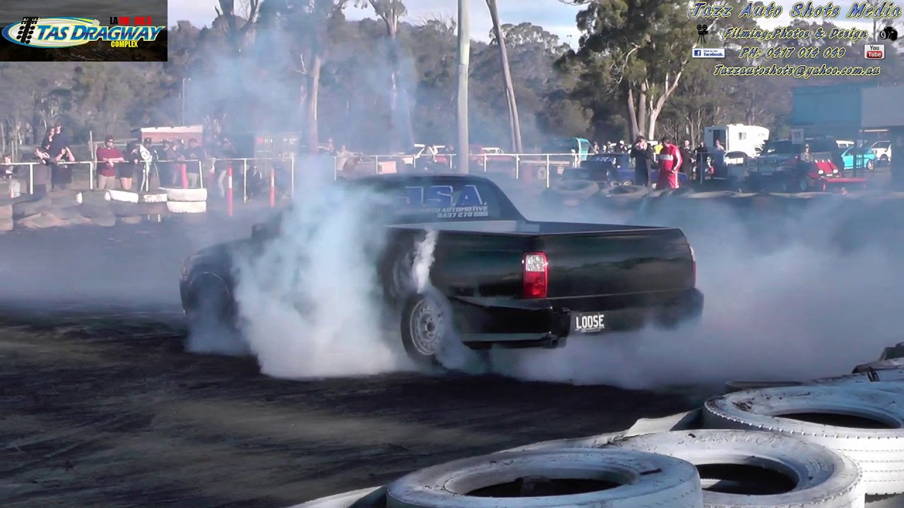 V8 Burnout Highlights Tas Dragway 19/5/18