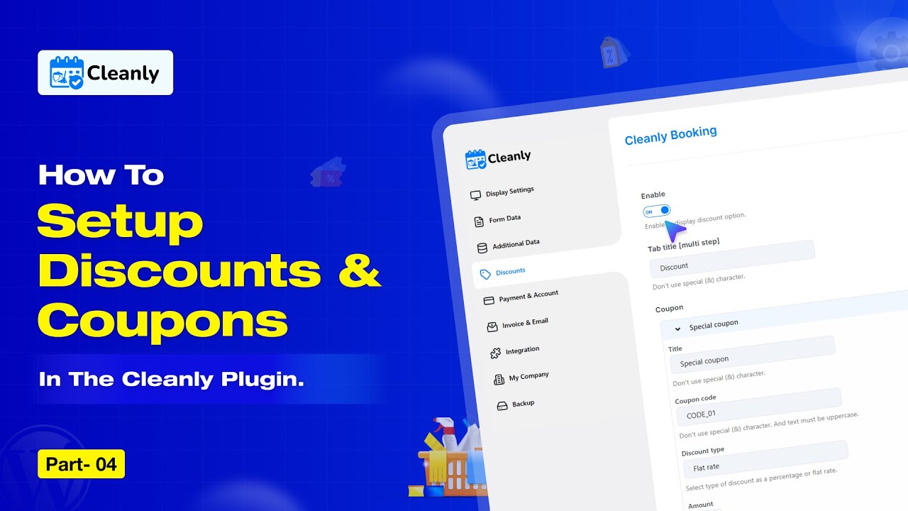 Part 4 - How to Set Up Discounts & Coupon Codes for Cleaning Service Bookings