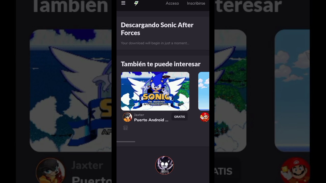 cómo descargar sonic after forces para Android y como quitar la pantalla negra de sonic manía