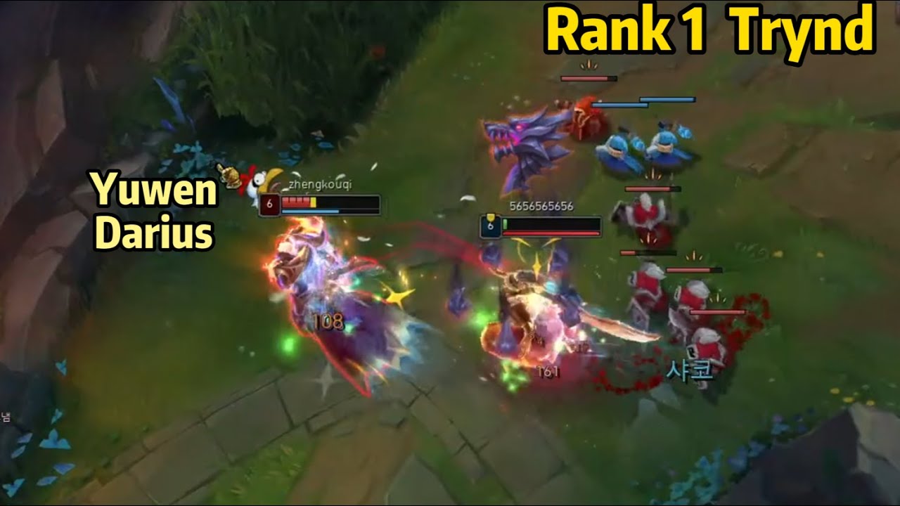 Rank 1 Tryndamere vs Rank 1 Darius, Yuwen: 